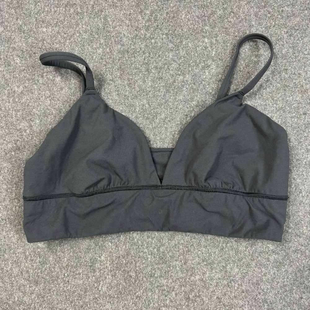 SKIMS Fits Everybody Triangle Bralette Onyx Black XL